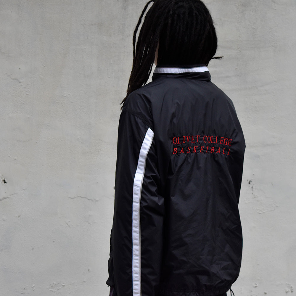 Y2K adidas “OLIVET COLLEGE BASKETBALL” ナイロン トラックジャケット 240406H