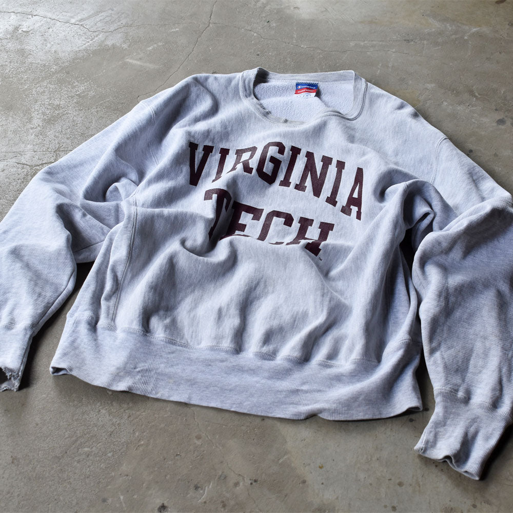 Y2K Champion “VIRGINIA TECH” RWスウェット 231011