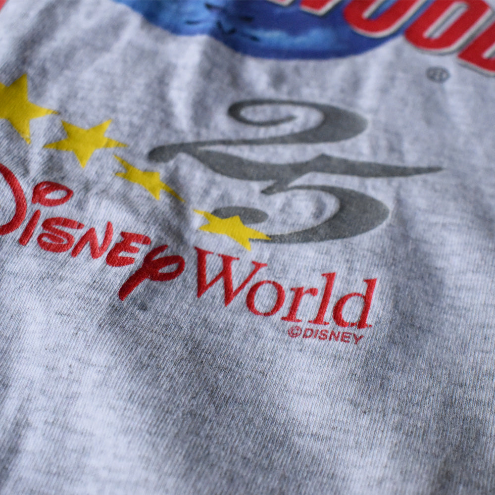 90's PLANET HOLLYWOOD x Disney “Disney World 25th anniversary” コラボ Tシャツ USA製 240403