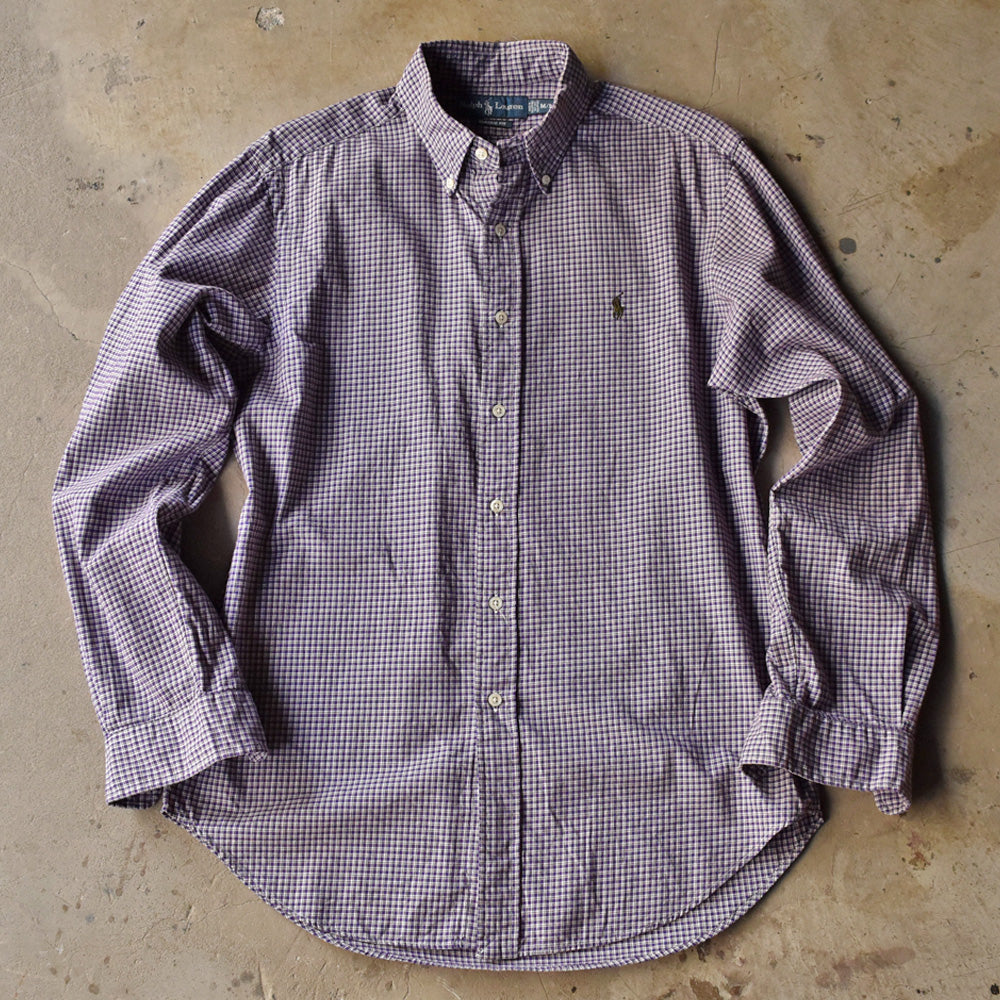 Ralph Lauren/ラルフ ローレン “CLASSIC FIT” チェック ボタンダウンシャツ 230704