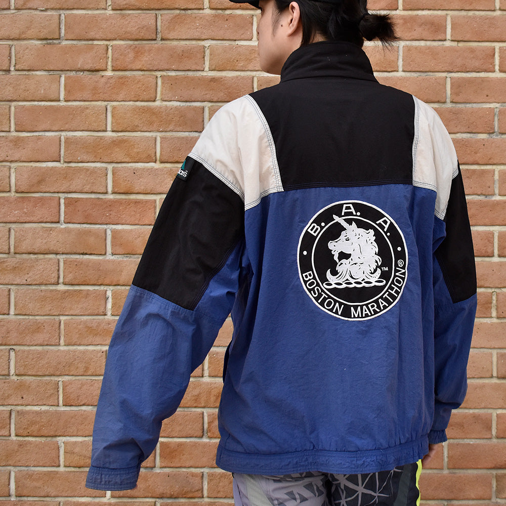 90's adidas EQUIPMENT “Boston Marathon” ナイロンジャケット 240401H