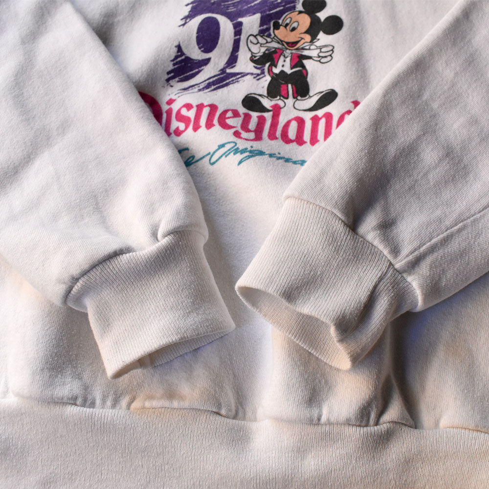 90’s Disney “Disneyland The Original/Mickey” ラグラン キャラクター スウェット 251024H