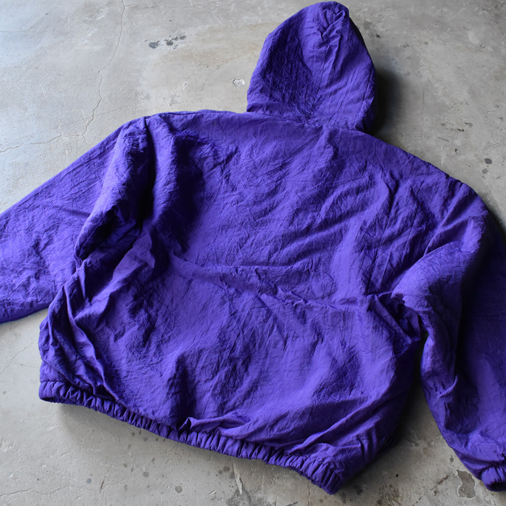 90’s Reebok ロゴ刺繍 中綿入り ナイロンジャケット 240110H