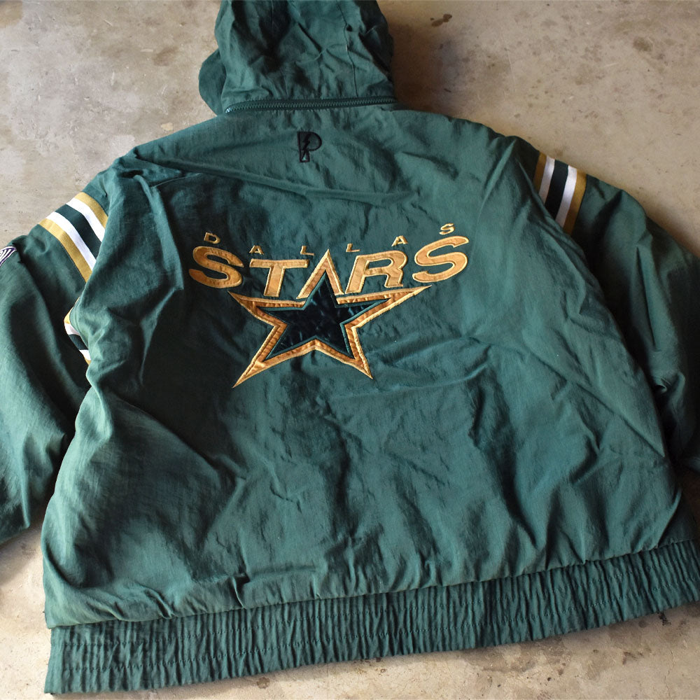 90’s PRO PLAYER by Daniel Young “NHL Dallas Stars” 中綿入り ナイロンジャケット 240123