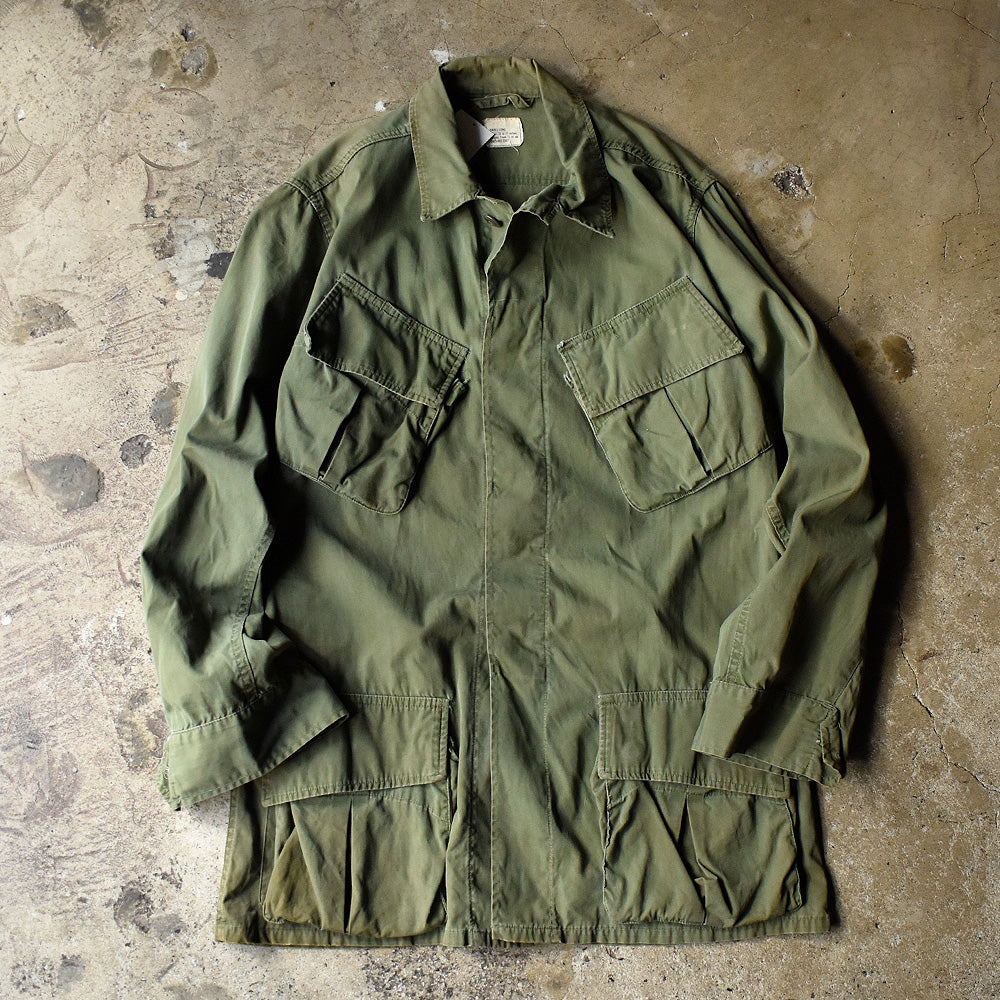 60's U.S.ARMY 3rd ノンリップ ジャングルファティーグシャツ small ...