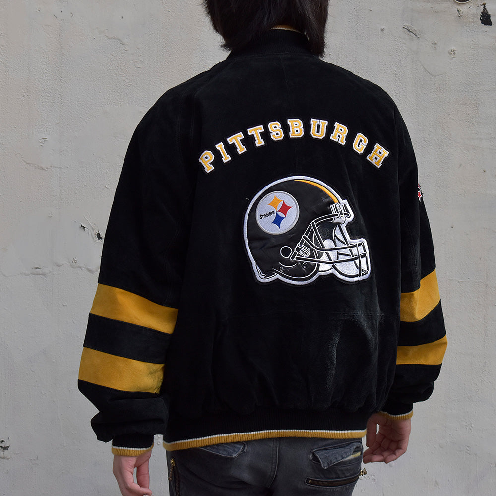 Y2K NFL Pittsburgh Steelers レザージャケット 231012H