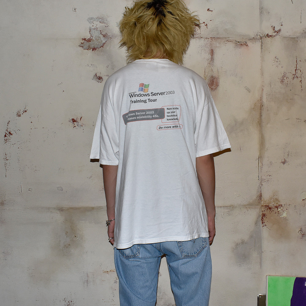 Y2K “Windows Server 2003 Training Tour“ 企業 Tシャツ 250715H