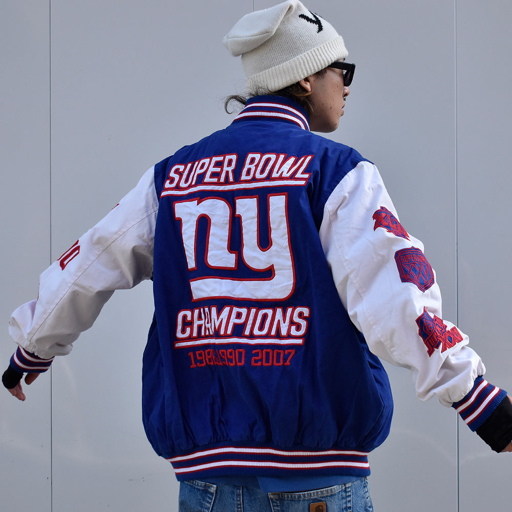 Y2K NFL “New York Giants” 中綿入り コットン アワードジャケット 231110H
