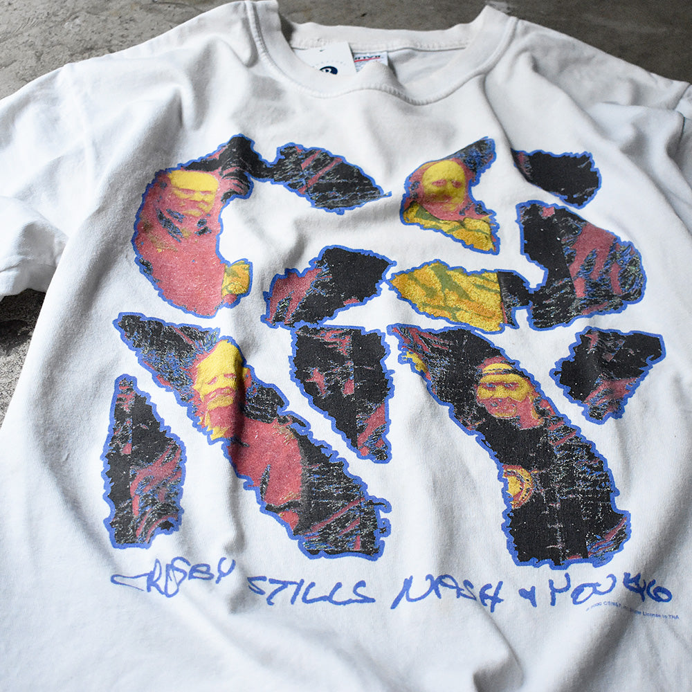 Y2K Crosby, Stills, Nash & Young “CSNY Tour” ロック Tシャツ 240424H