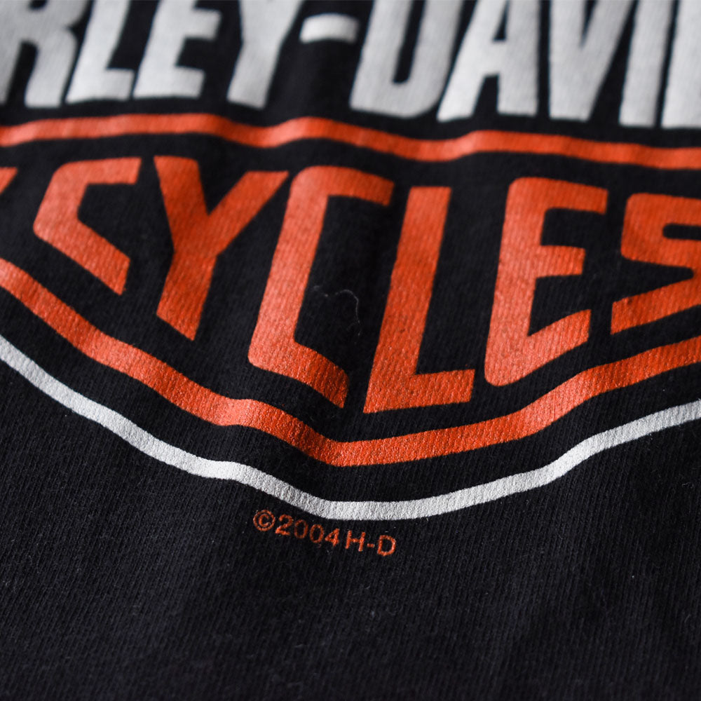 Y2K Harley-Davidson “CAJUN” 両面プリント Tシャツ USA製 240621