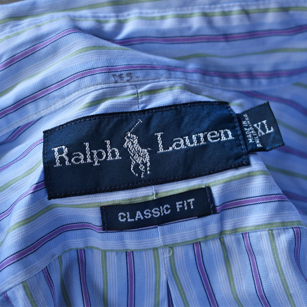 Ralph Lauren/ラルフ ローレン “CLASSIC FIT” ストライプ ボタンダウンシャツ 230520