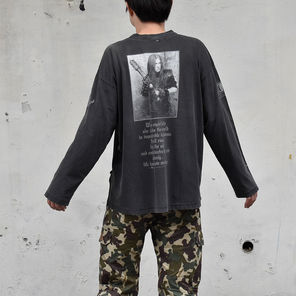 90's Burzum “Dunkelheit/Burzum” ロングスリーブTシャツ 250614HTJ3