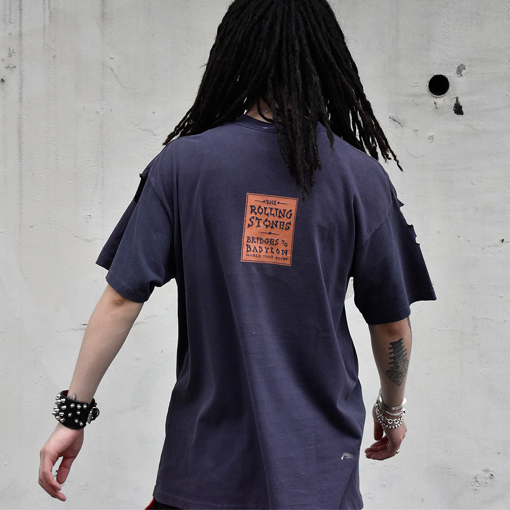 90's The Rolling Stones “Bridges to Babylon World Tour” ロック Tシャツ 240613H