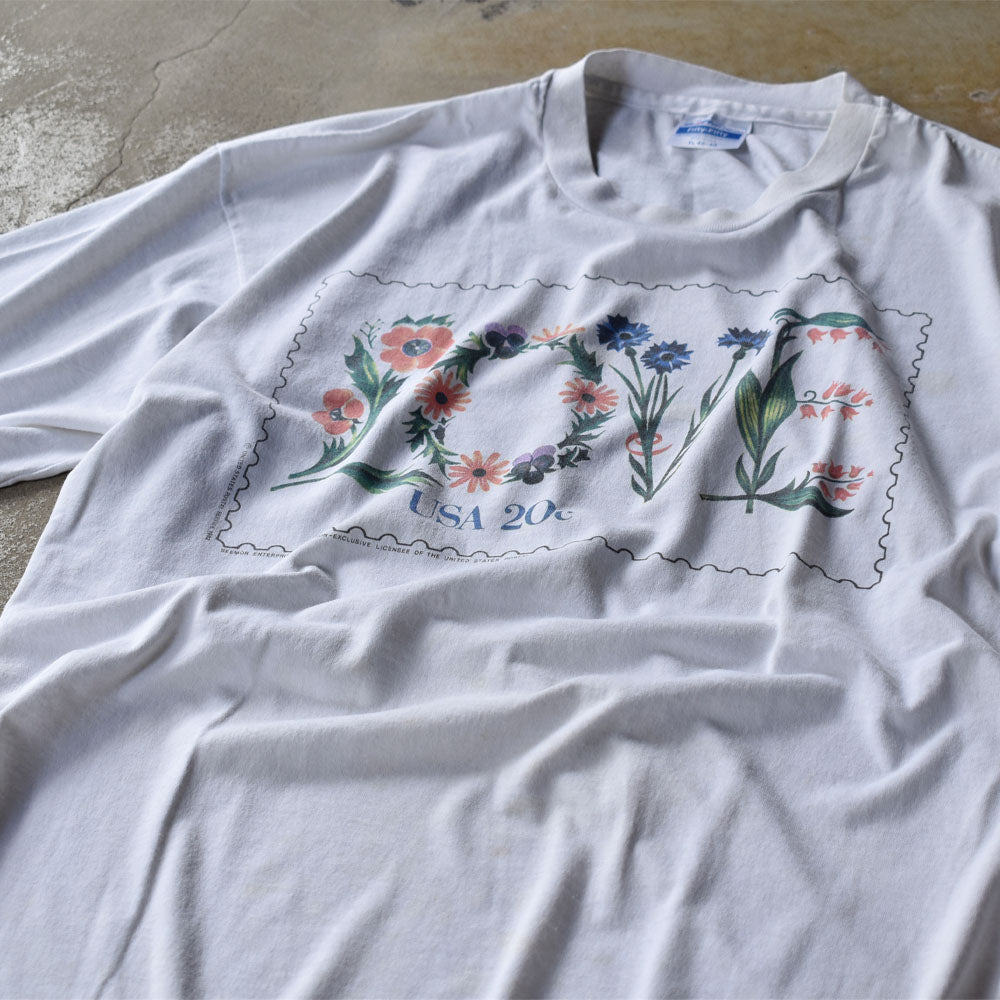 90s USA製 Lovely Arts アート Tシャツ シングルステッチ
