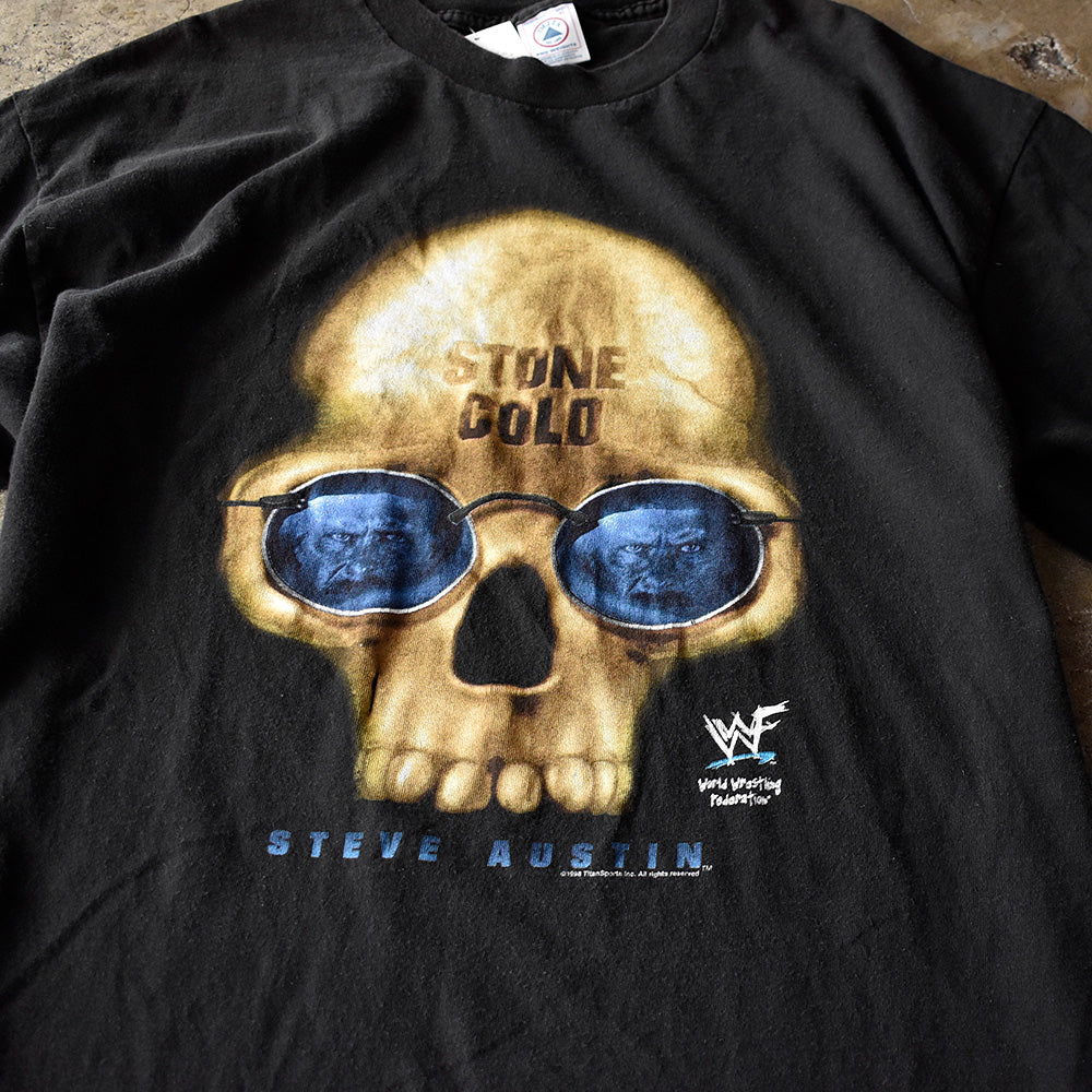 90's WWF “STONE COLD Steve Austin” プロレス Tシャツ 250821H