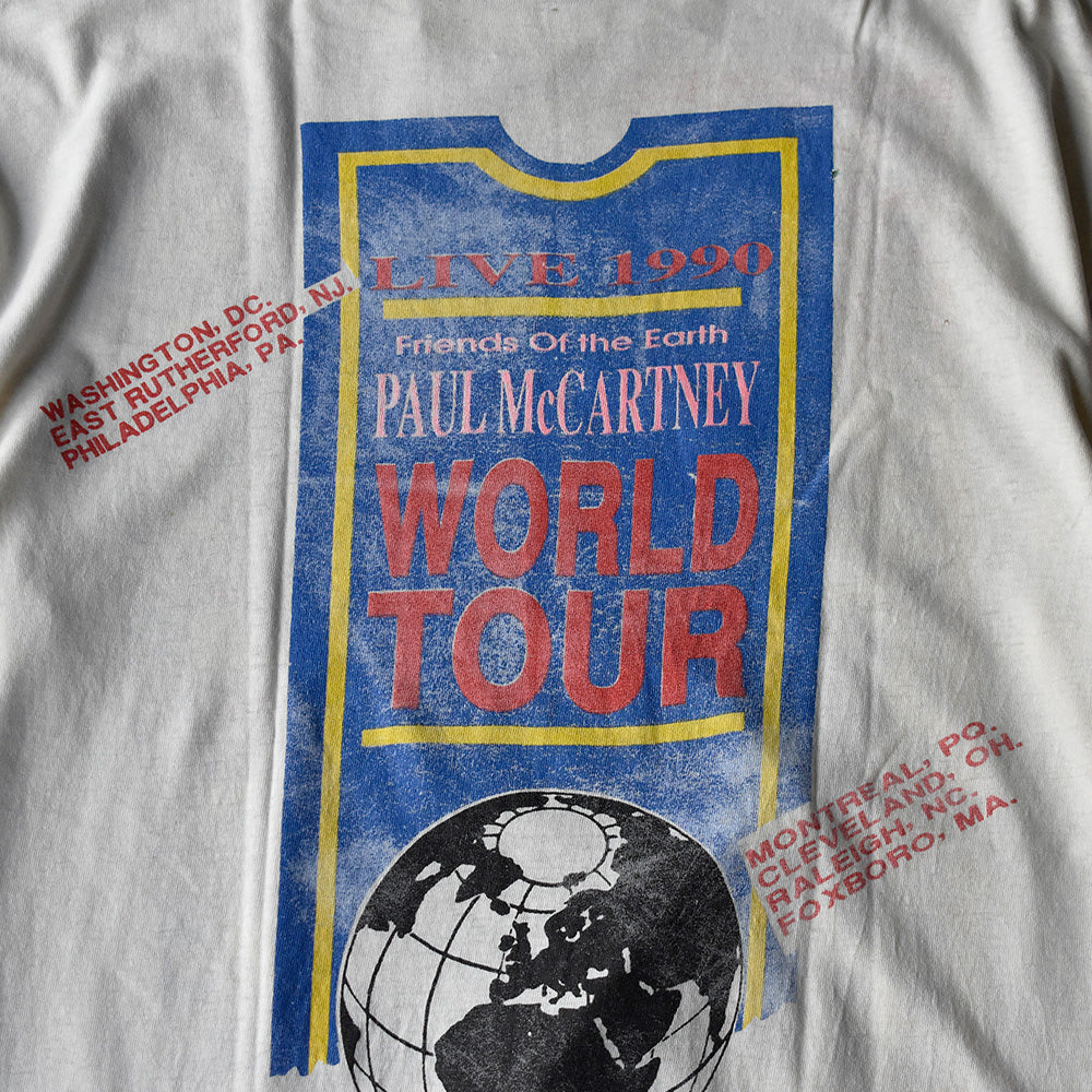 90's Paul McCartney “Friends of the Earth“ World Tour Tシャツ 250618H