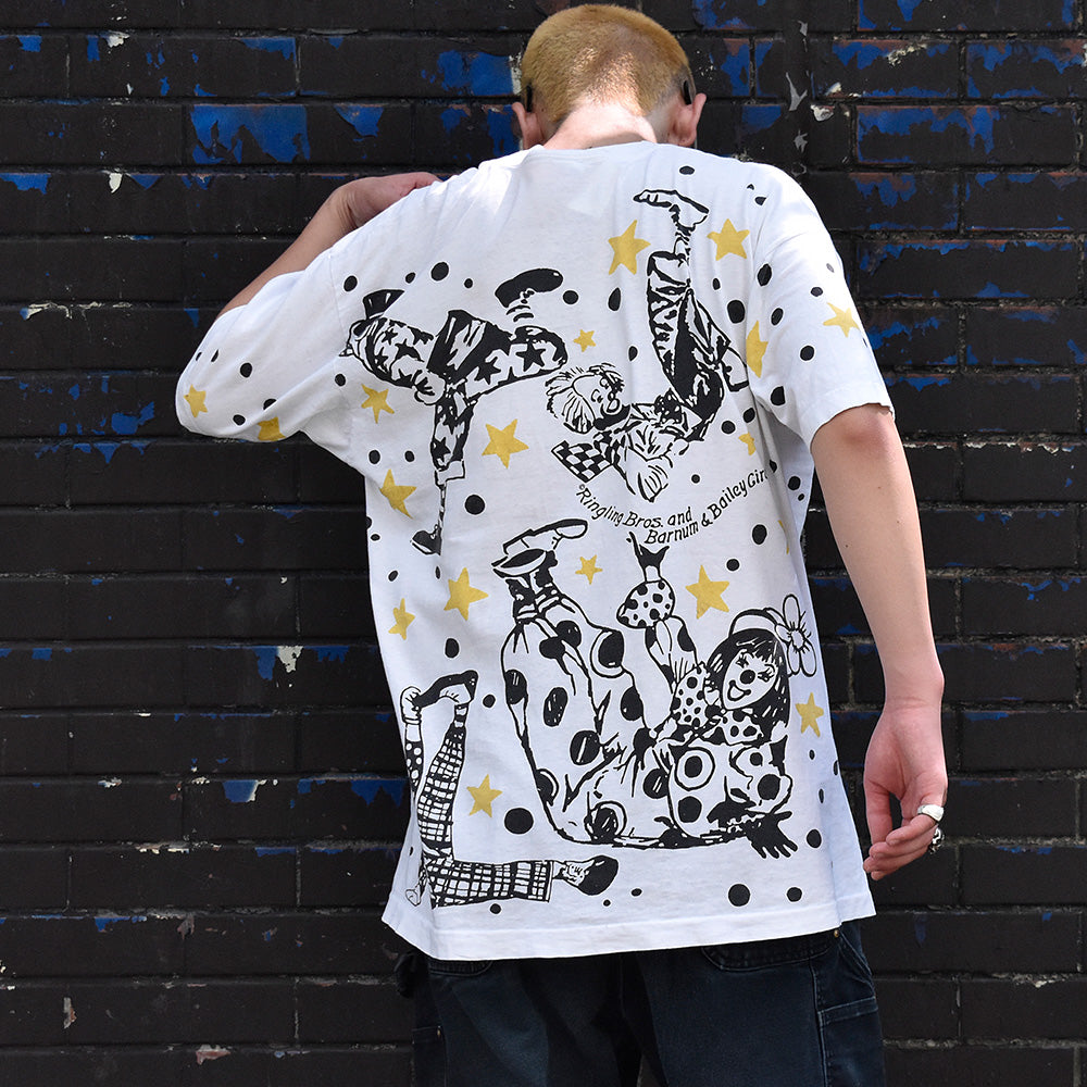 90's AOP! “Ringling Bros. and Barnum & Bailey Circus” Tシャツ USA製 240916H