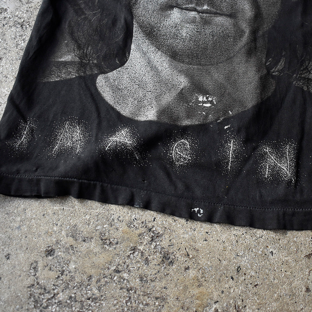 90's ダメージ! John Lennon “Imagine“ ビッグプリント! ロック Tシャツ 240708H