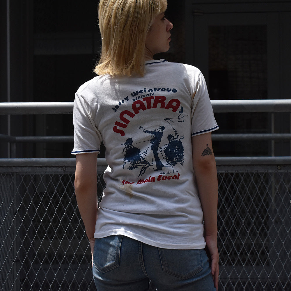 70's Frank Sinatra/フランク・シナトラ "Jerry Weintraub prcsents Sinatra" concert Tee 230709H