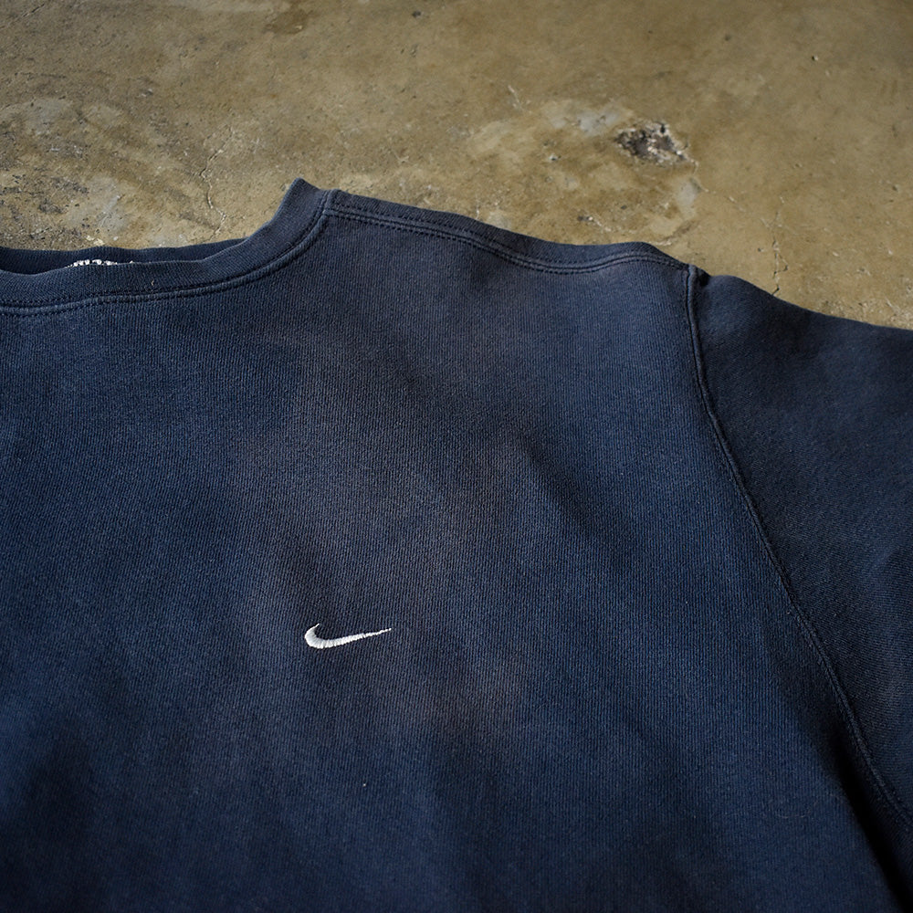 90's NIKE small swoosh logo刺繍 スウェット USA製 240119H