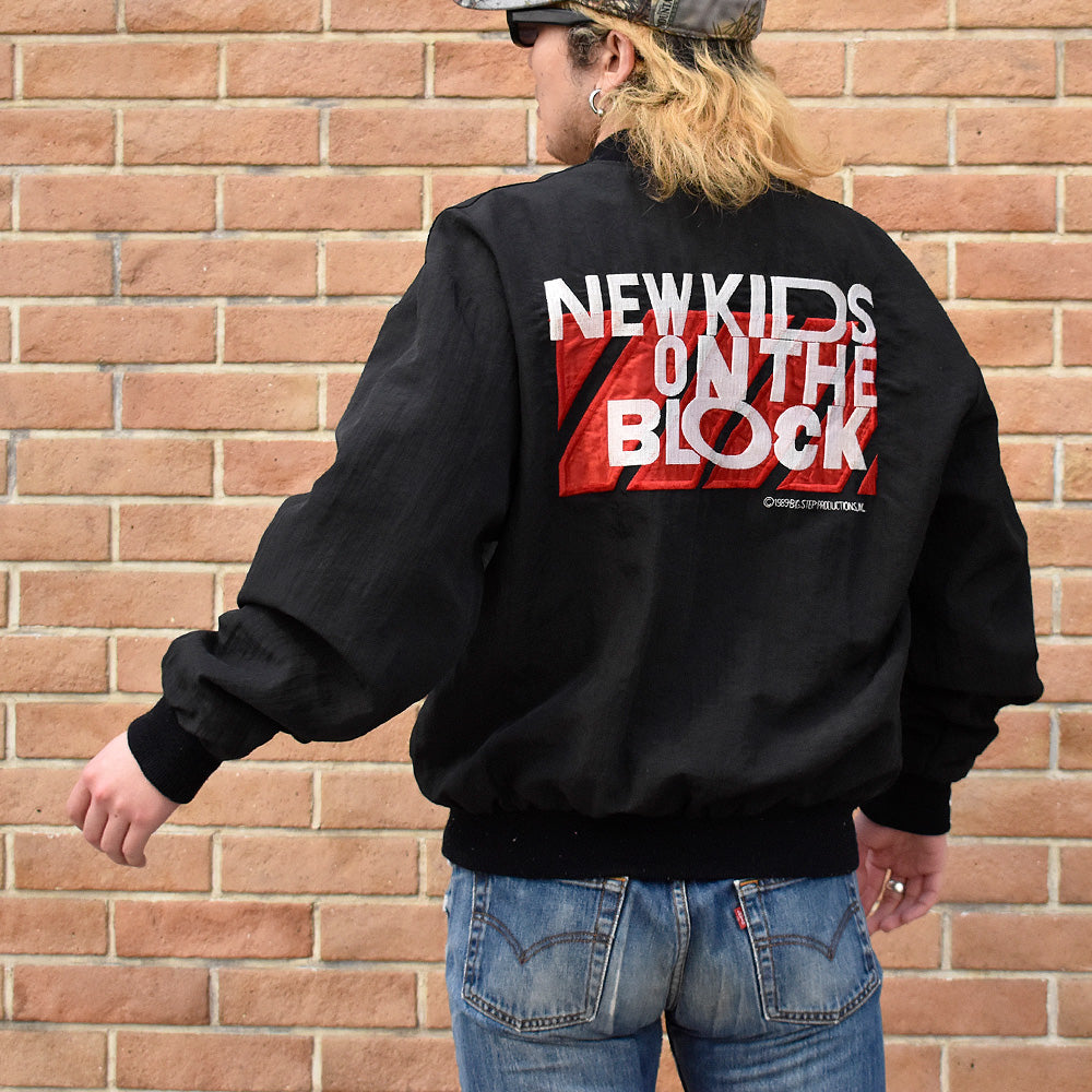 80's NEW KIDS ON THE BLOCK “Hangin' Tough” World Tour ナイロンジャケット 240317H