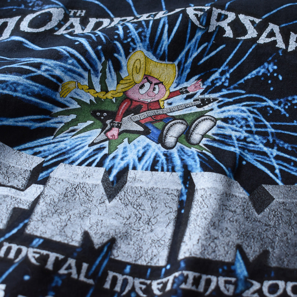 Y2K デッドストック! GRASPOP METAL MEETING “10th Anniversary” メタル フェス Tシャツ 250805