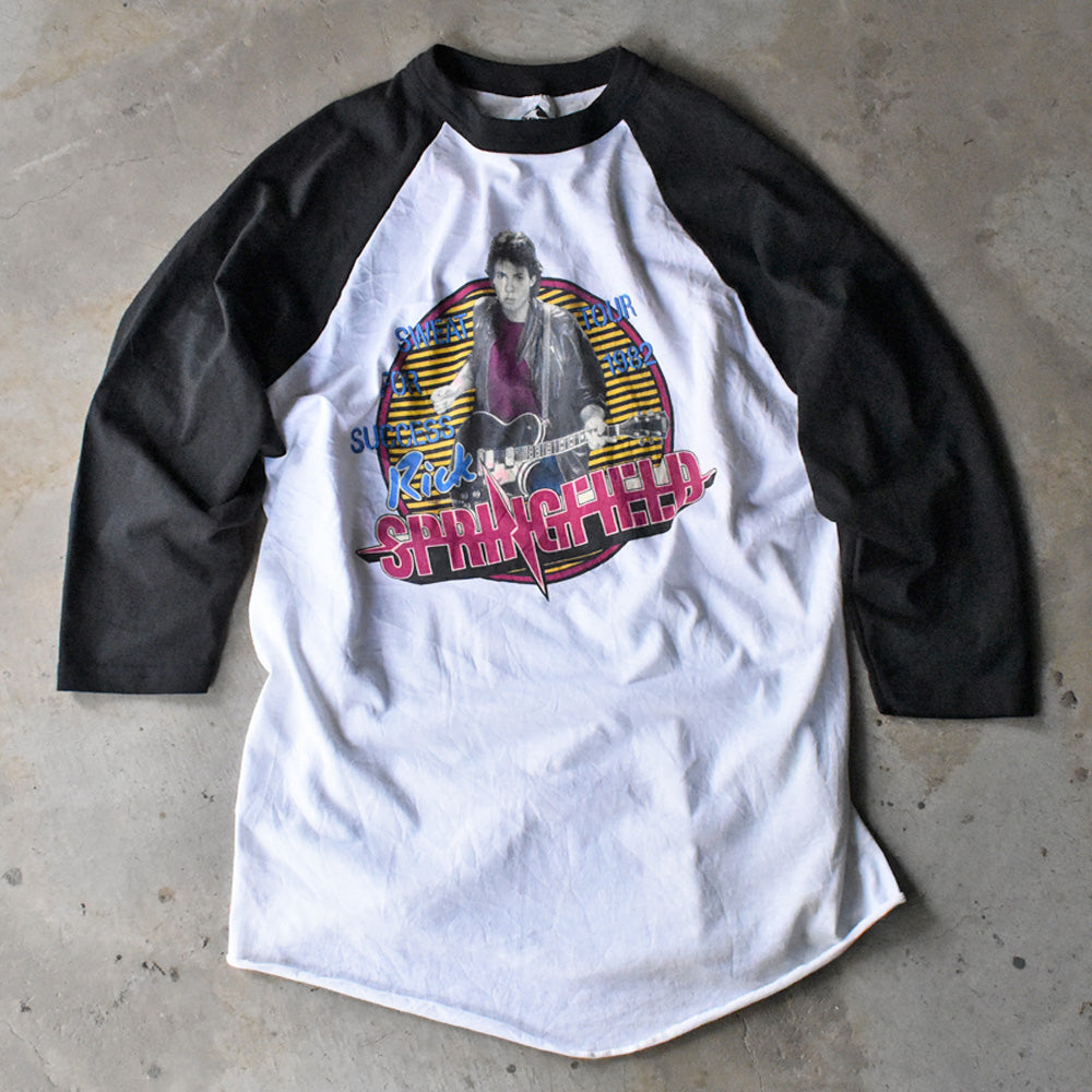 80's Rick Springfield “Success Hasn't Spoiled Me Yet / Tour 1982” ラグランスリーブ バンドTシャツ 240413