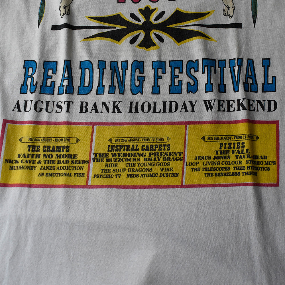 90's Reading Festivals "Reading Festivals 1990" フェス イベント Tシャツ 230907H