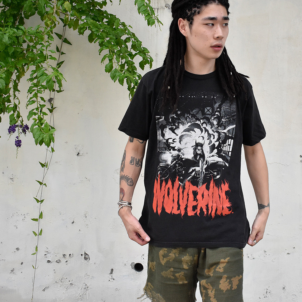 Y2K Marvel “Wolverine“ AKIRAタイプ アメコミ ヒーロー Tシャツ 240915H