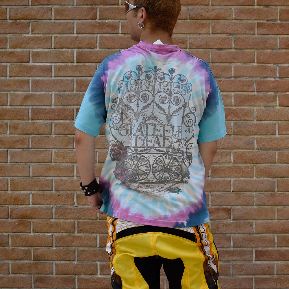 90's Grateful Dead “1965-1995” 30 Years スカルローズ タイダイ ロック Tシャツ 250729H