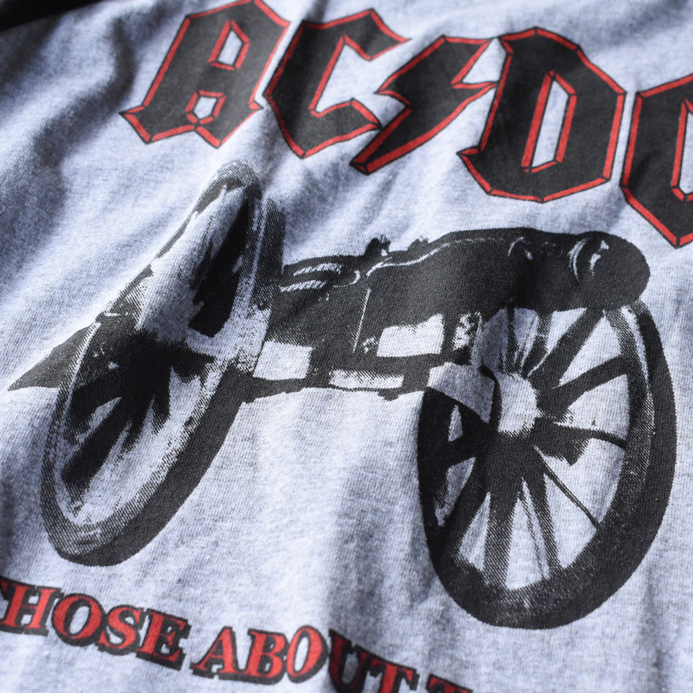Y2K AC/DC “FOR THOSE ABOUT TO ROCK” ラグラン ロック Tシャツ 250801