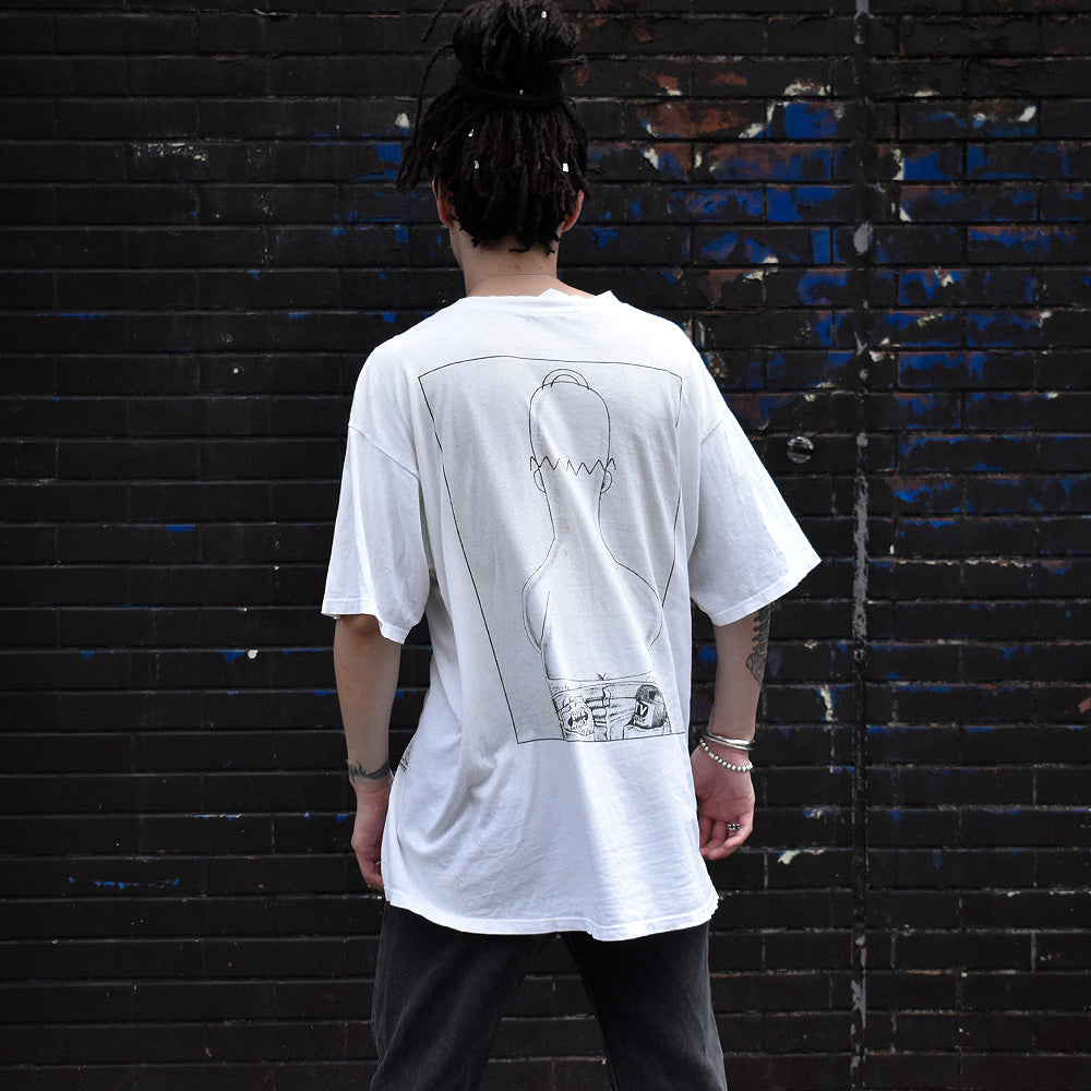 90's THE SIMPSONS Couch Potato “Calvin Kleinパロディ!“ Tシャツ 240718H