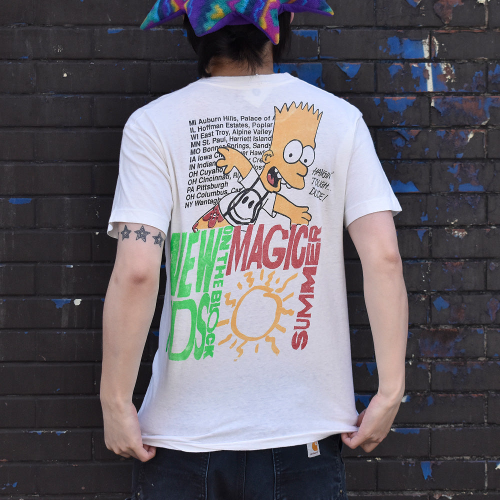 90’s NEW KIDS ON THE BLOCK×SIMPSONS “The Magic Summer” Tour Tシャツ 240302H