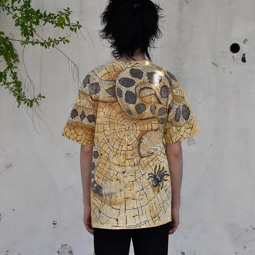 90’s AOP! LIQUID BLUE “SNAKE×SCORPION×SPIDER ” Tシャツ USA製 250505H