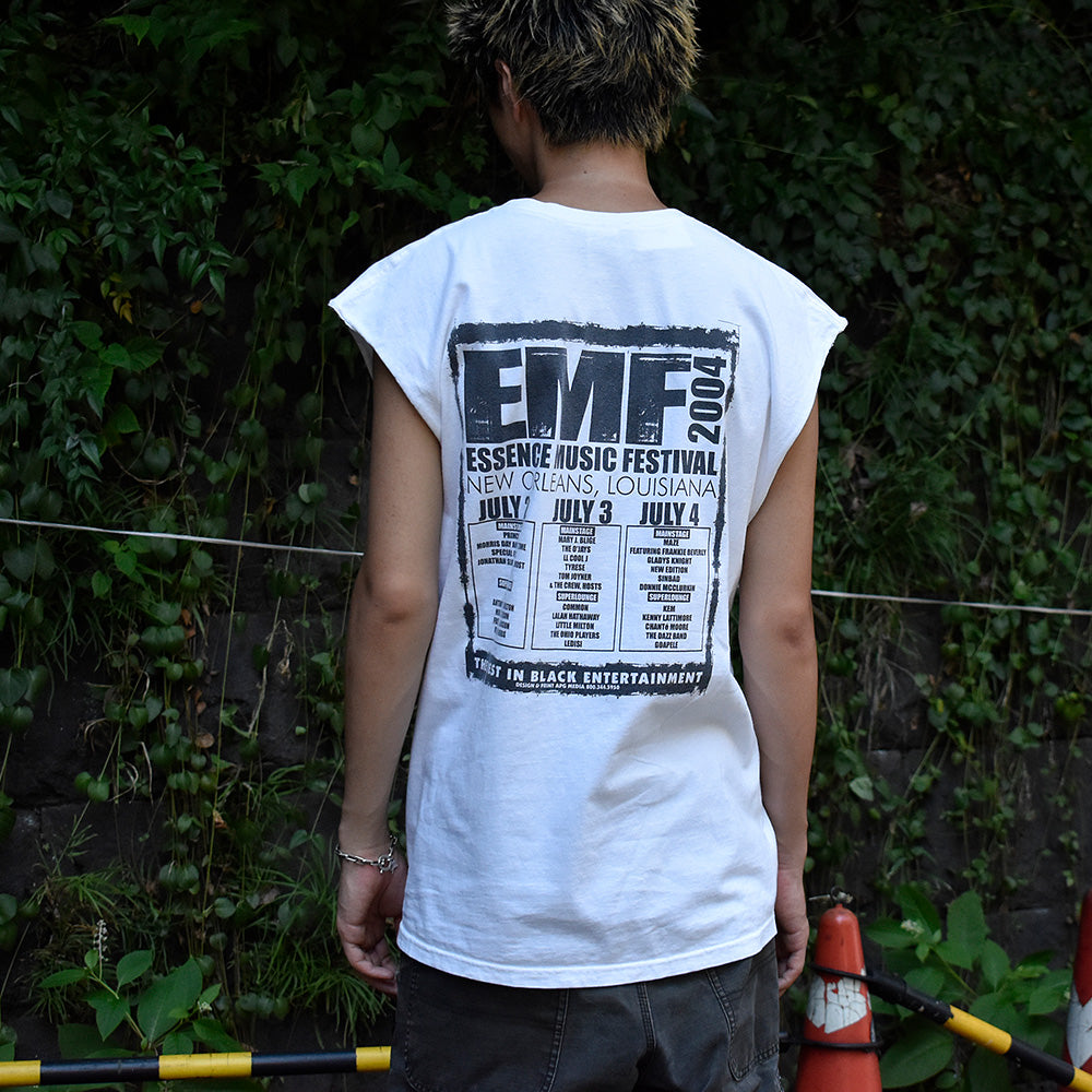 Y2K Essence Music Festival “2004” ノースリーブ フェス Tシャツ 250807H