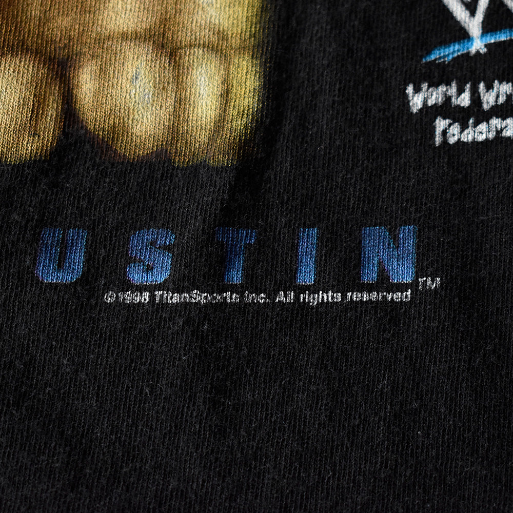 90's WWF “STONE COLD Steve Austin” プロレス Tシャツ 250821H