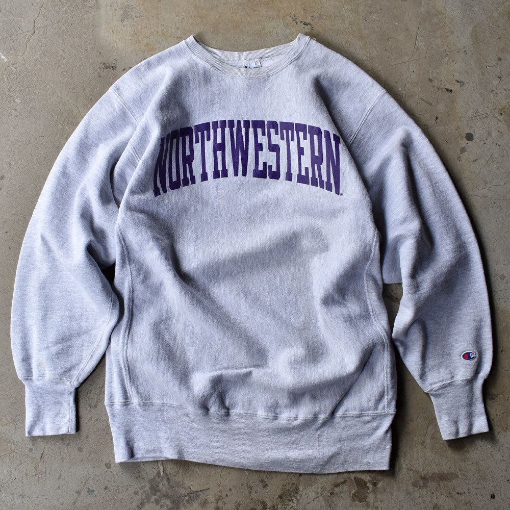 90's Champion/チャンピオン XXLサイズ! “NORTHWESTERN” RWスウェット USA製 230603