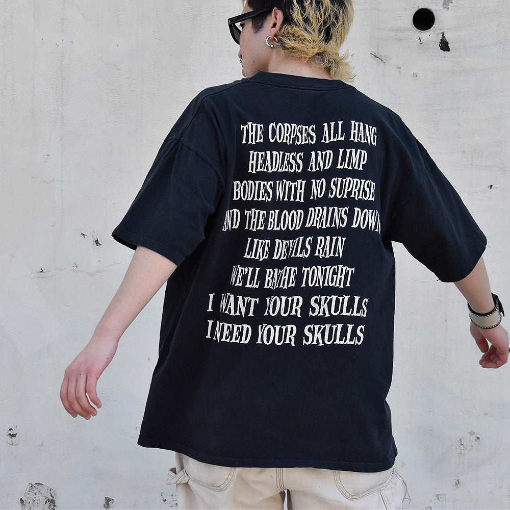 Y2K The Misfits “Skulls” Tシャツ 240411H