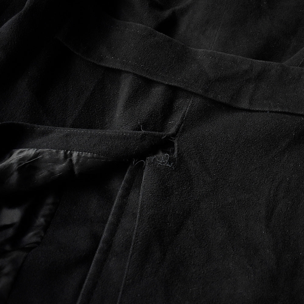 50's~ karamai casamere カシミア チェスターコート ブラック! 250128