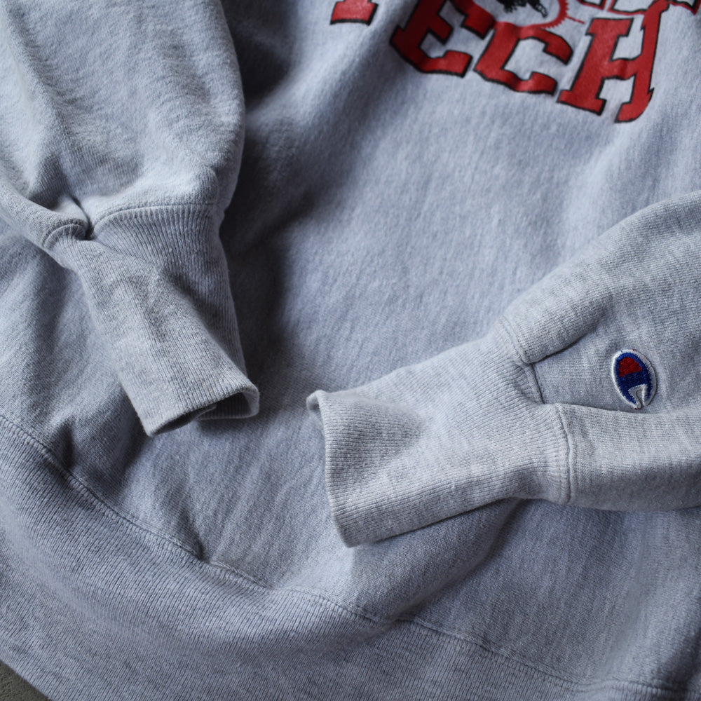 90's Champion/チャンピオン “FLORIDA TECH” 2段プリント RWスウェット USA製 230606
