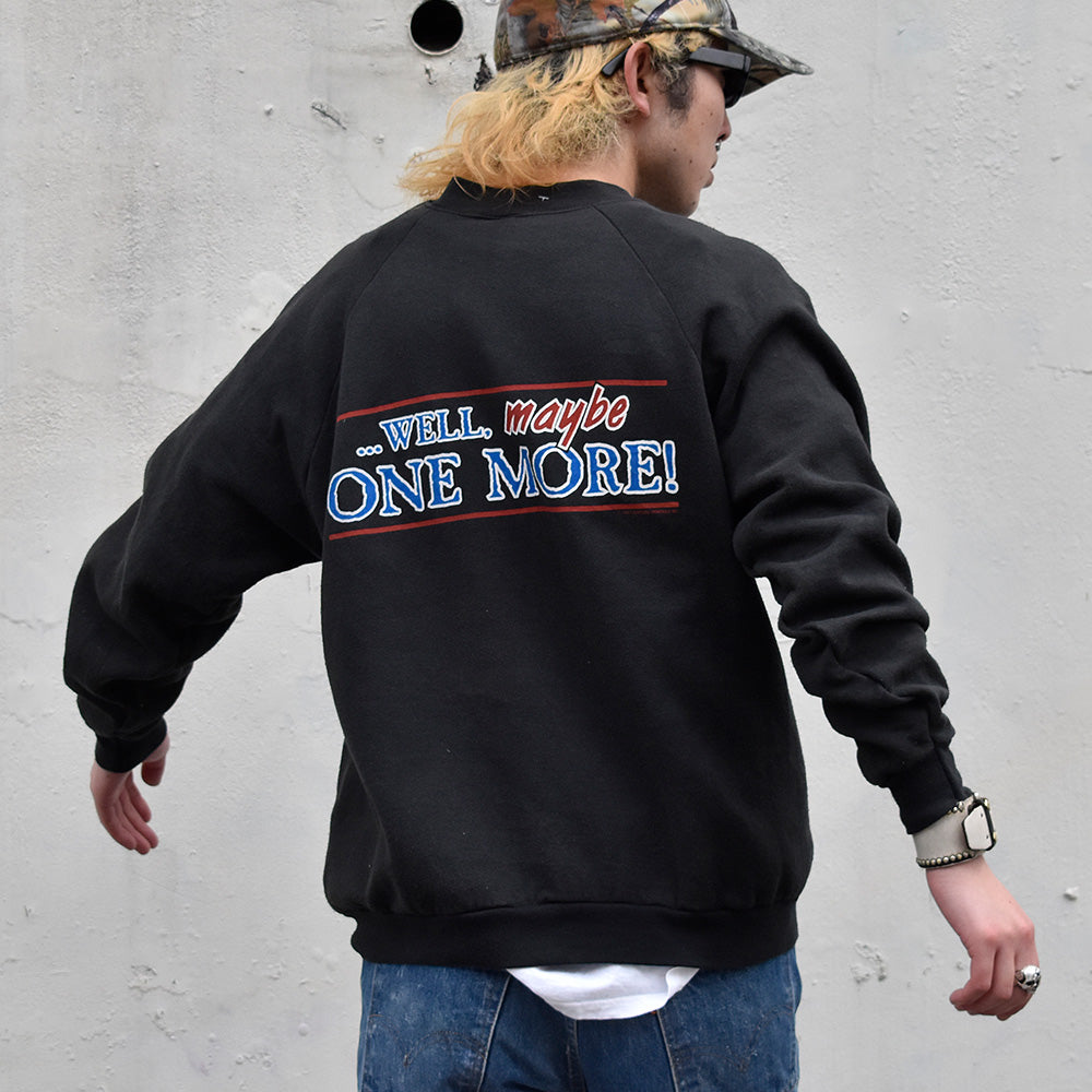 90’s “ONE MORE BEER AND I'm outta here!” スウェット USA製 240320
