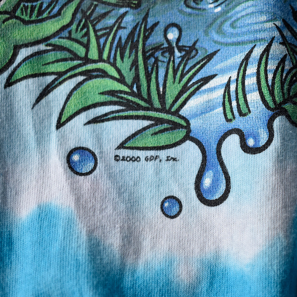 Y2K LIQUID BLUE / Grateful Dead “Dancing Bear” タイダイ ロック Tシャツ 240722H