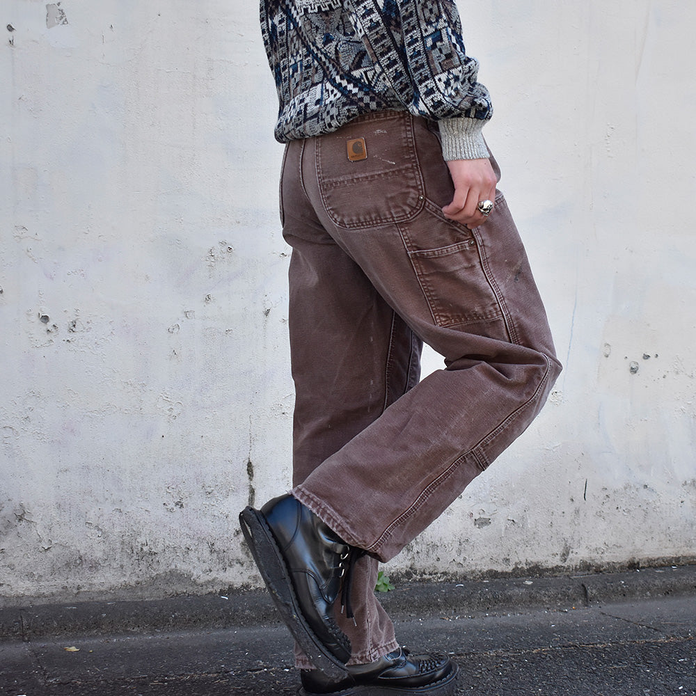 90's~ ダメージ! Carhartt ダブルニー ダックパンツ 231123H