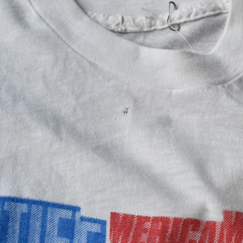 80's STIFF Records "American" レコード レーベル 企業 プロモ Tシャツ 240108H