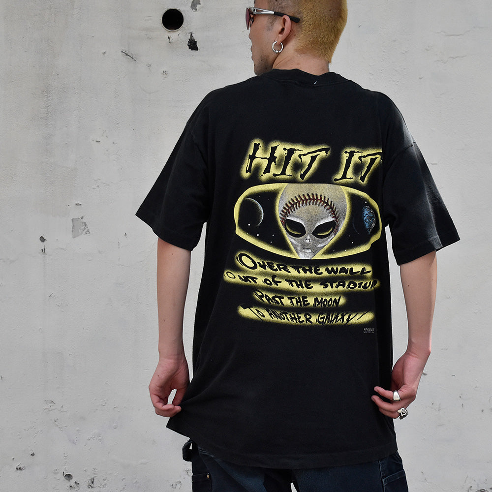 90's “Alien Baseball” 宇宙 エイリアン Tシャツ USA製 240916H