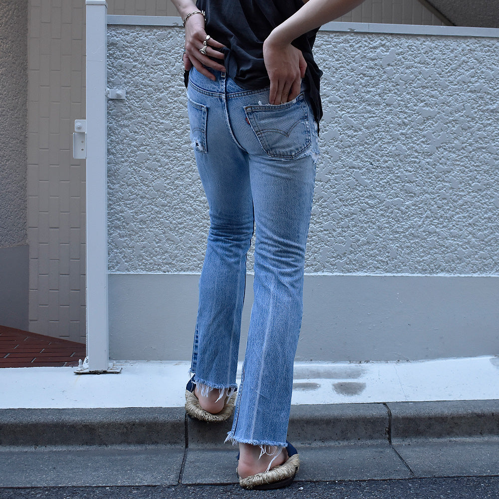 Y2K ダメージ! Levi's 517 ブーツカット デニムパンツ USA製 250723H