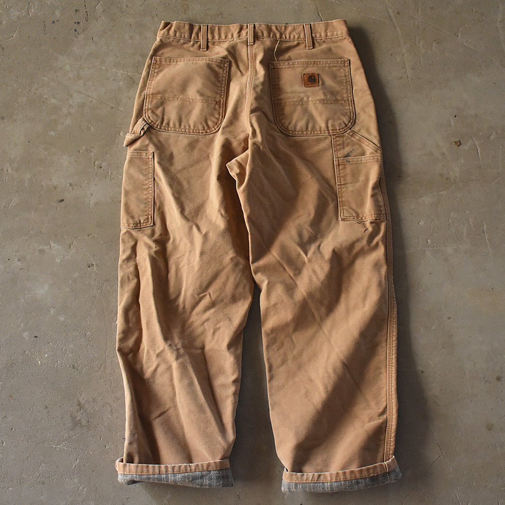 Carhartt チェックライナー ブラウンダック パンツ 231129H
