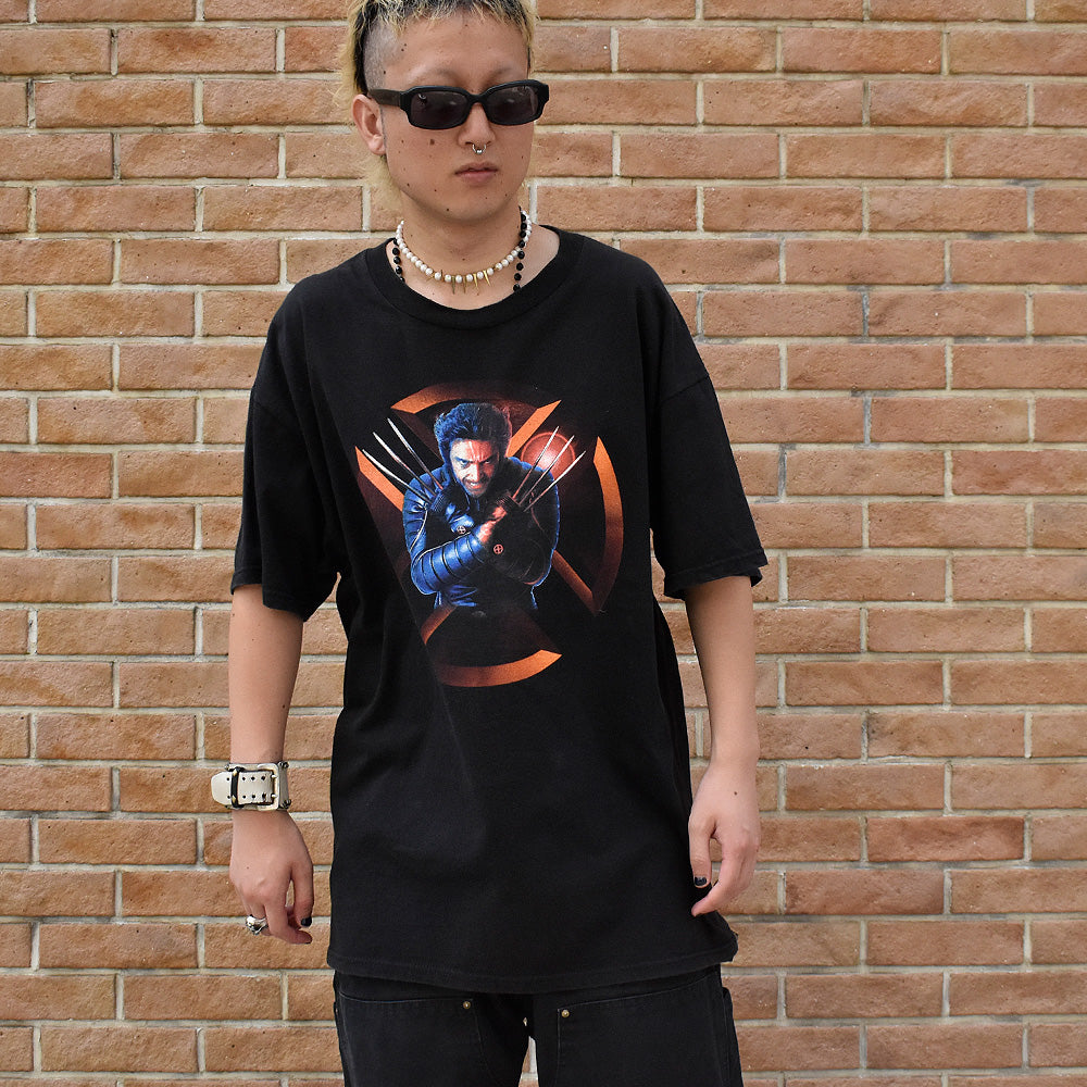 Y2K Marvel “Wolverine:X-MEN ZERO“ movie Tシャツ 240814H