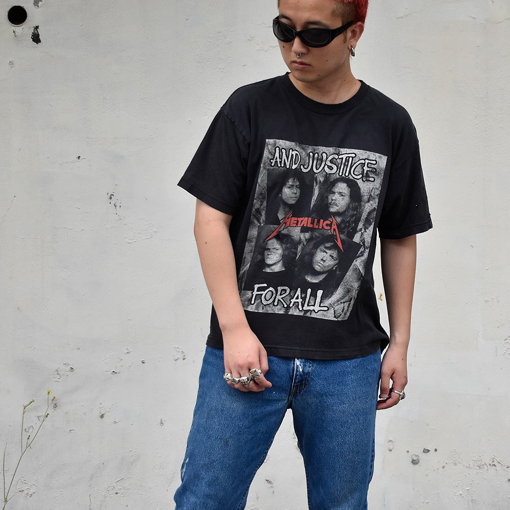 90's~ Metallica “AND JUSTICE FOR ALL“ ロック Tシャツ 250823H
