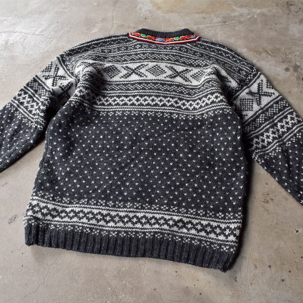 90’s ROSSO RIVER バーズアイ チロリアン ニットセーター 240111